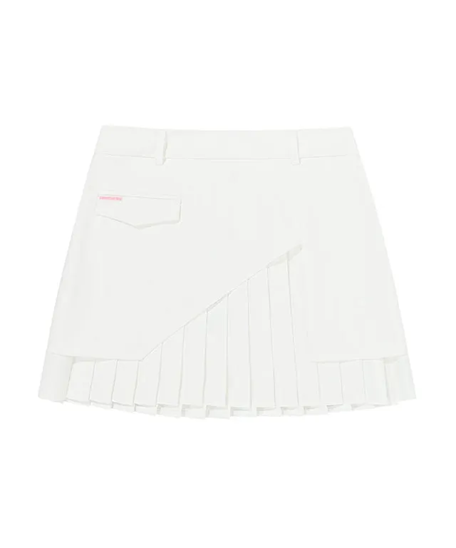 CHUCUCHU Woven Skirt - White