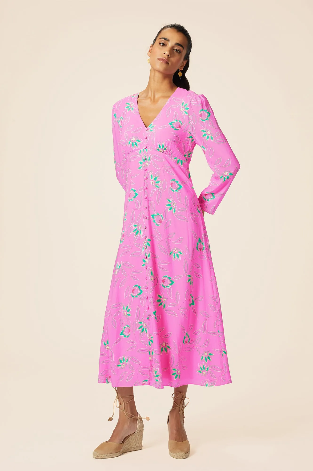 Claudia EcoVero™ Dress | Waterlily Pink