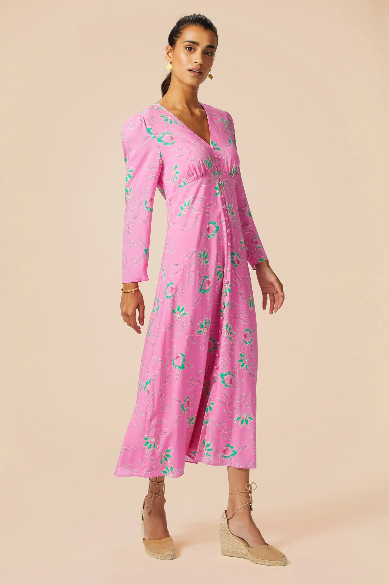 Claudia EcoVero™ Dress | Waterlily Pink