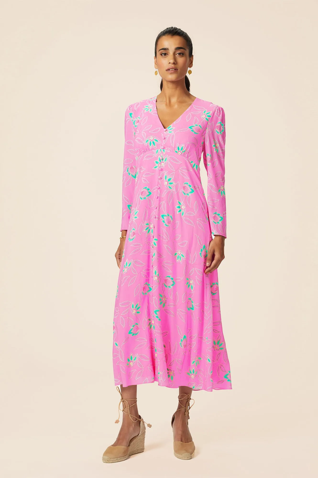 Claudia EcoVero™ Dress | Waterlily Pink
