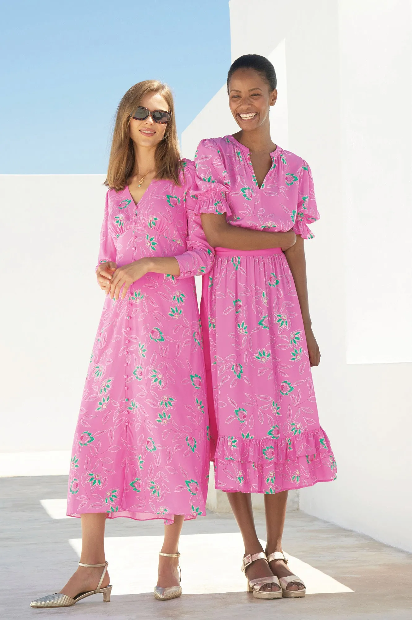 Claudia EcoVero™ Dress | Waterlily Pink
