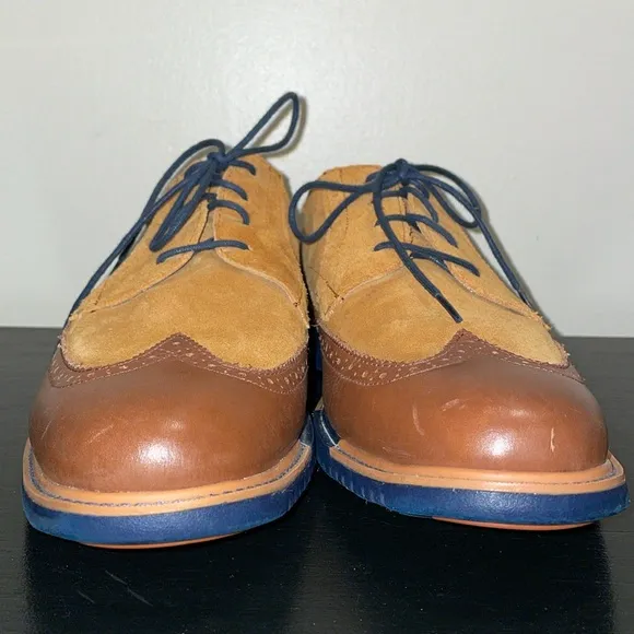 Cole Haan Wing Tip Oxford Dress Shoe Men's Size 13 M.  Leather and Suede