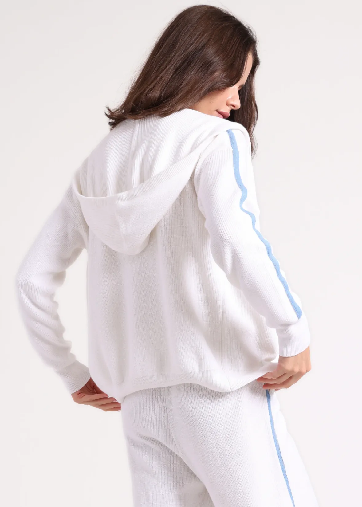 Cotton Cashmere Baby Shaker Hoodie with Tipping