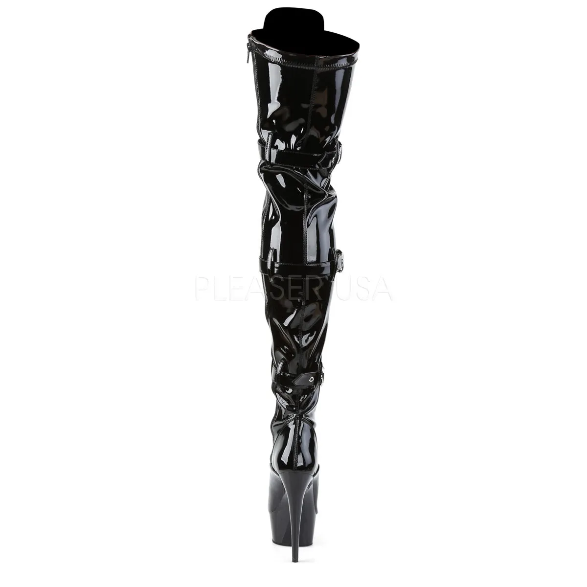 DELIGHT-3028  Black Str Patent/Black