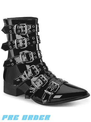DEMONIA WARLOCK-70 - BLACK PATENT ✰ PRE ORDER ✰
