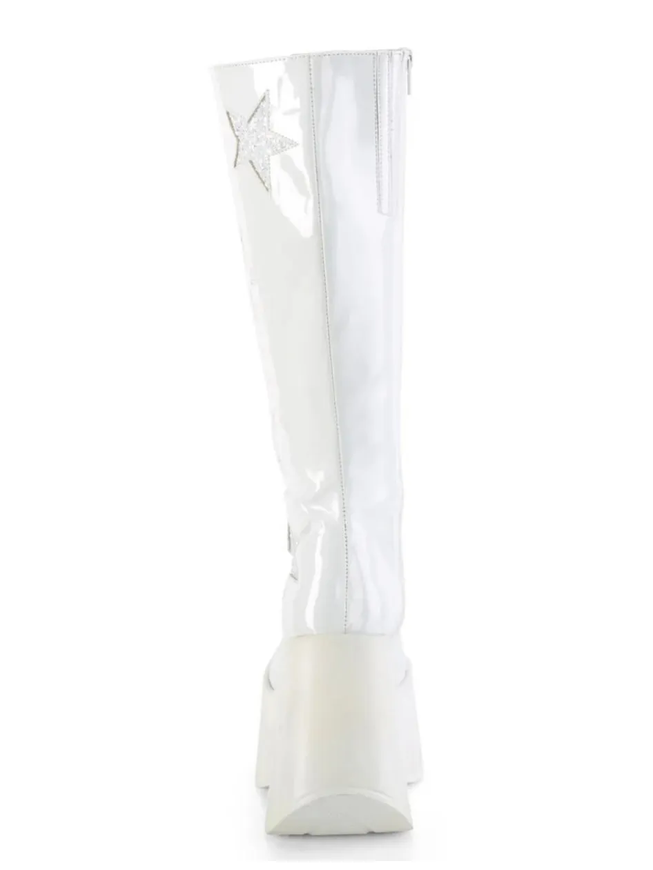 Digital Love White Stars Boots