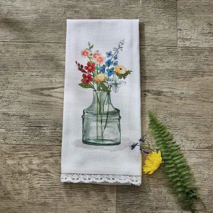 Dish Towel Farmhouse Wildflowers