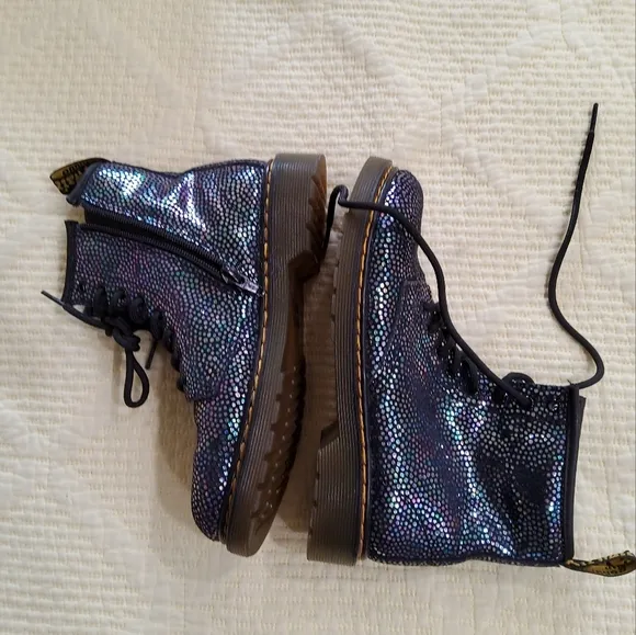 Dr.Martens 1460 Pascal Iridescent Lace-Up Boots Size 3