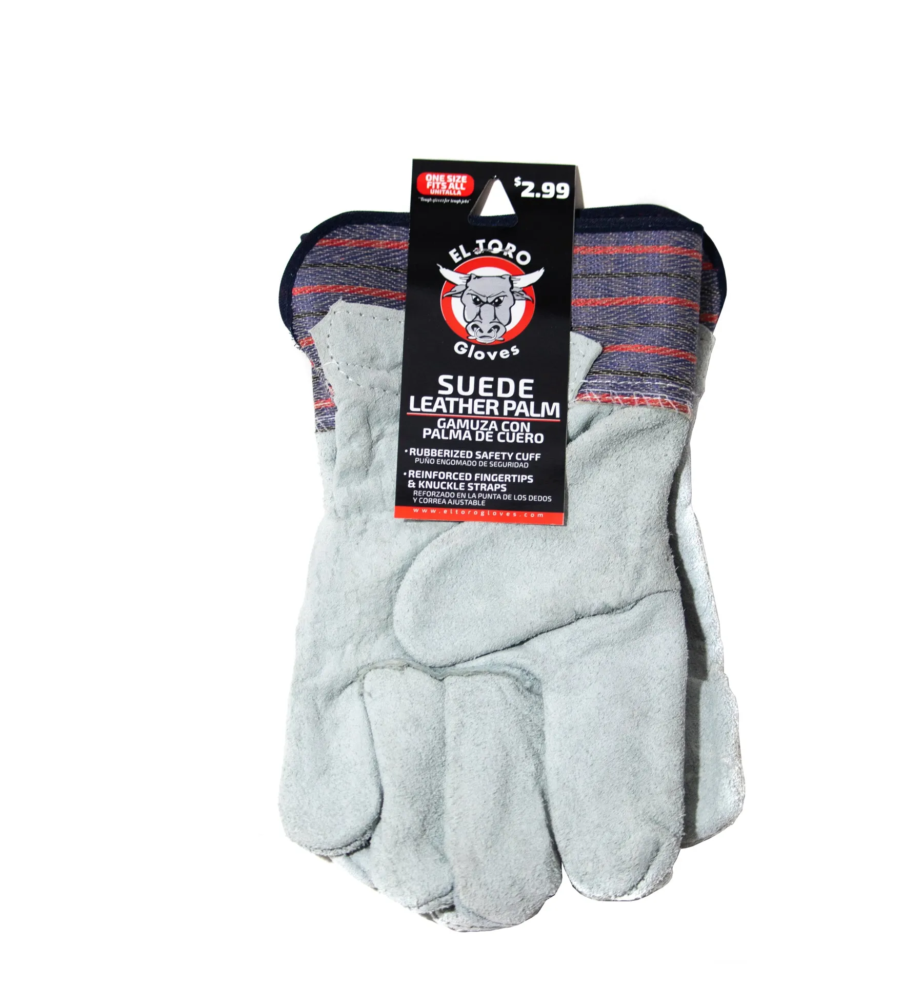 El Toro Gloves - Suede Leather Palm - O/S