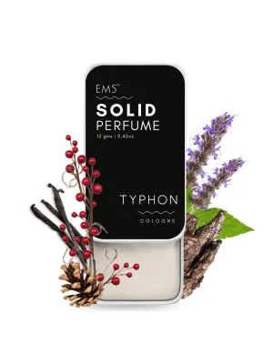 EM5™ Typhon | Solid Perfume for Men & Women | Alcohol Free Strong lasting fragrance | Woody Spicy Tobacco | Goodness of Beeswax   Shea Butter