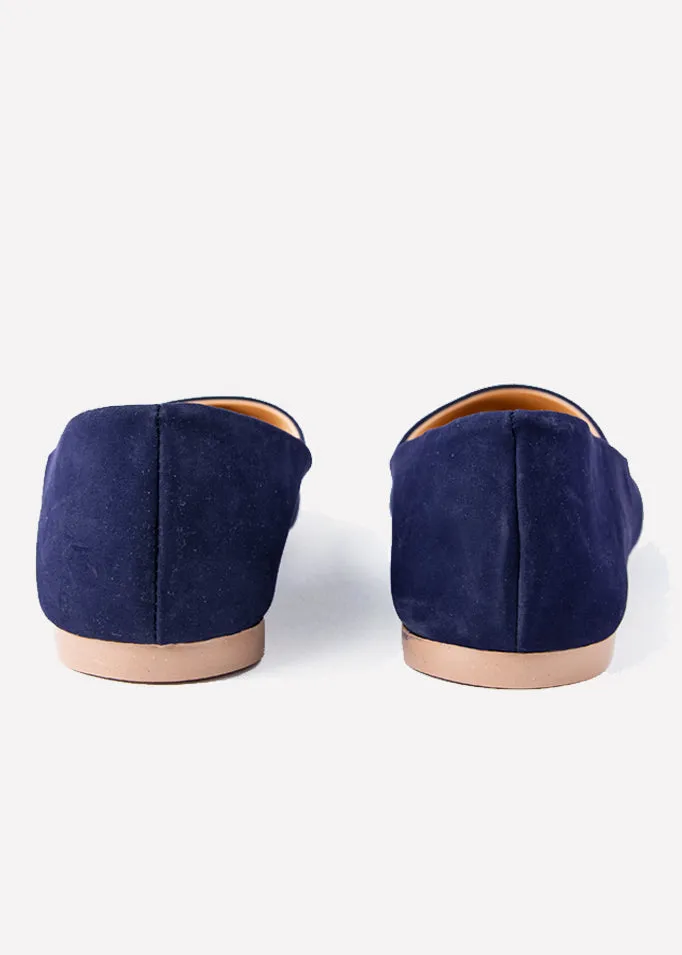 Flat suede puntal lisa