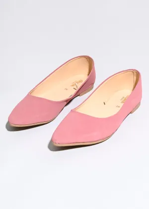 Flat suede puntal lisa
