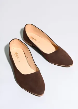 Flat suede puntal lisa