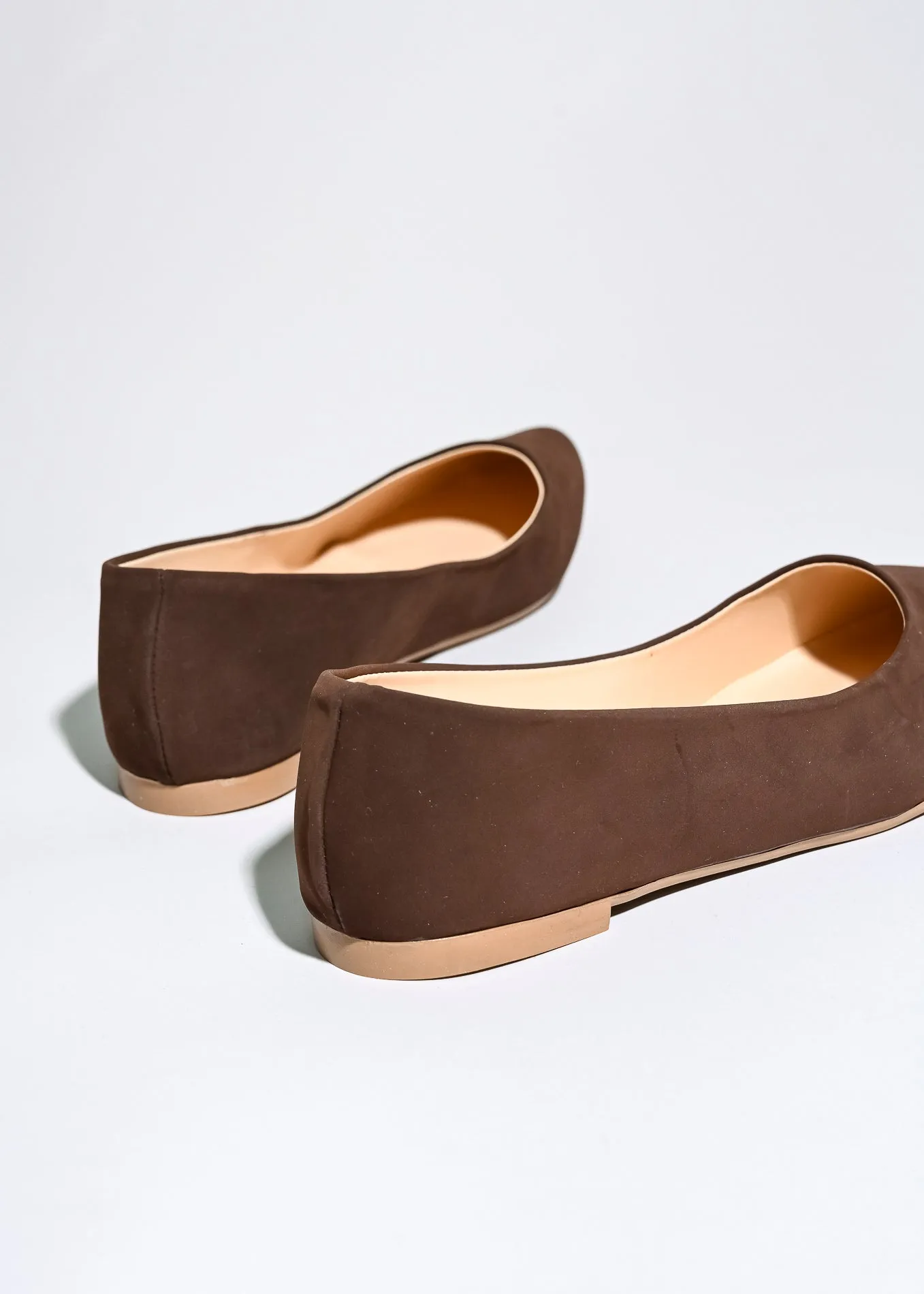 Flat suede puntal lisa