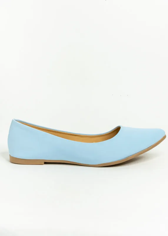 Flat suede puntal lisa