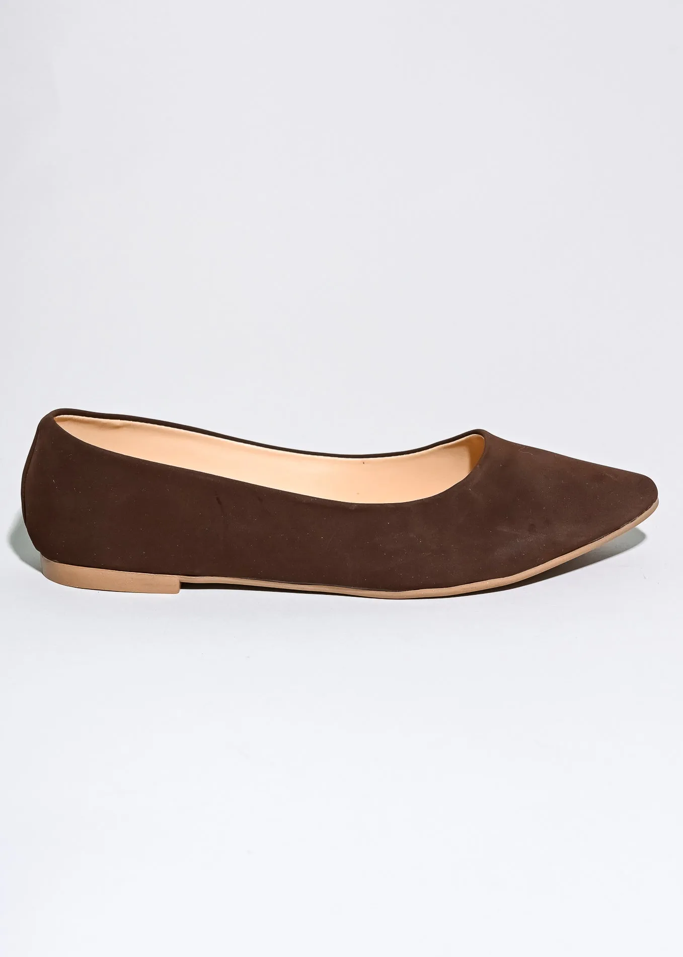 Flat suede puntal lisa