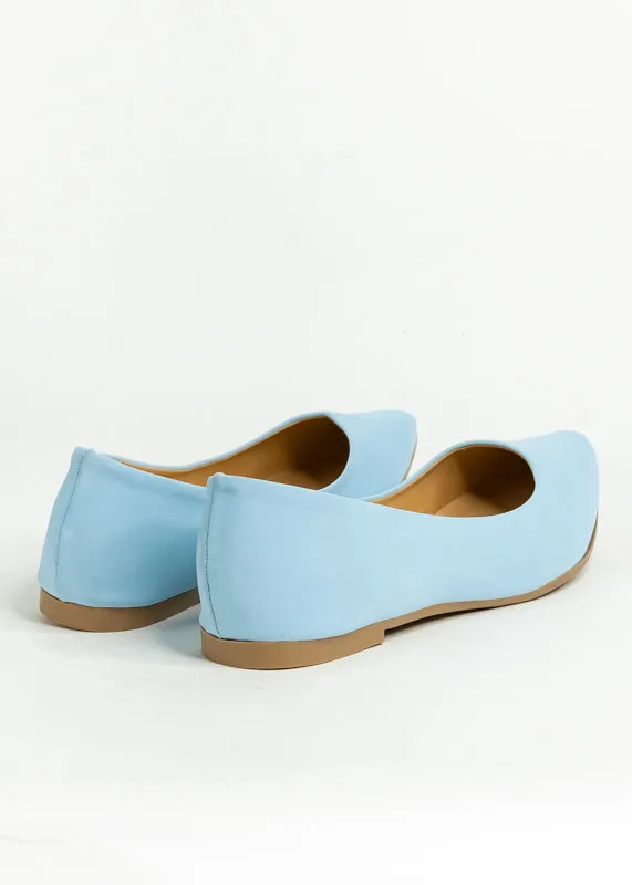 Flat suede puntal lisa