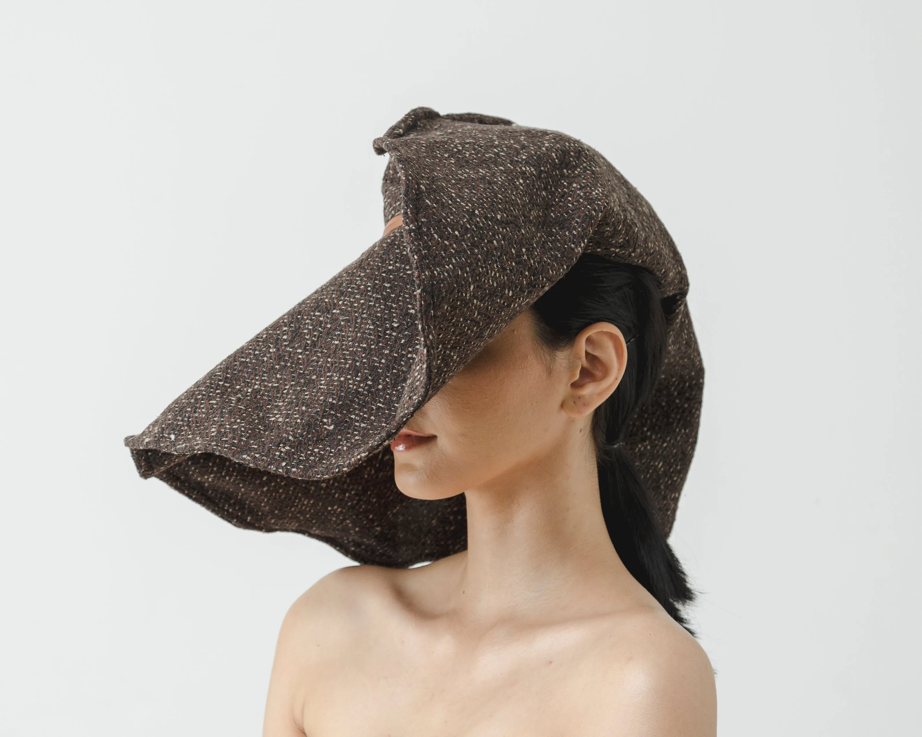 Flexible Lady Ibiza hat in tweed fabric