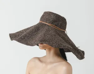 Flexible Lady Ibiza hat in tweed fabric