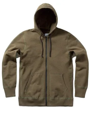 Full Zip Hoodie Heavyweight Terry Olive