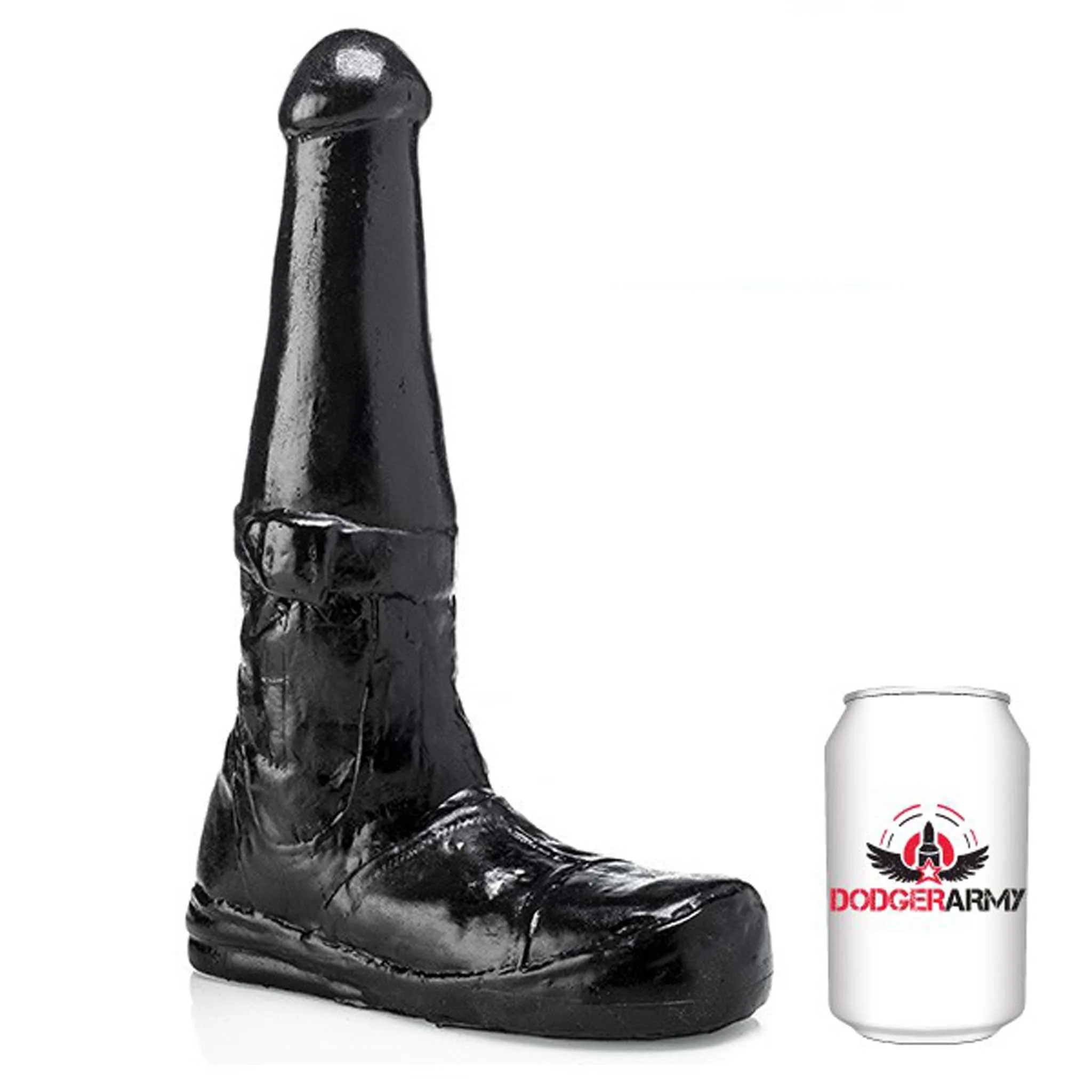 Gangbangster - Boots - Dildo - 26 x 8,5 cm - PVC - Zwart