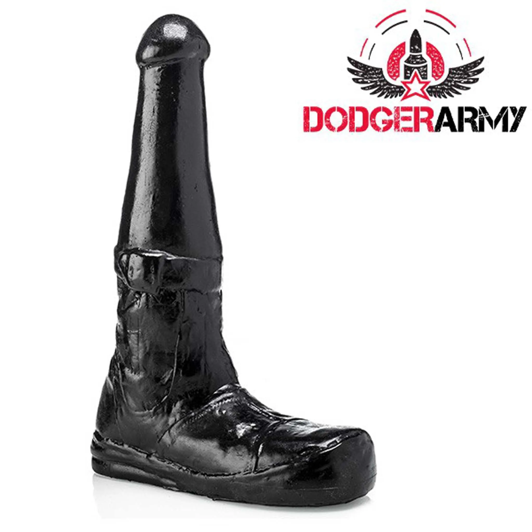 Gangbangster - Boots - Dildo - 26 x 8,5 cm - PVC - Zwart