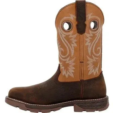 Georgia Men's Carbo Tec FLX 11" Alloy Toe Waterproof Western Work Boot- Brown- GB00672