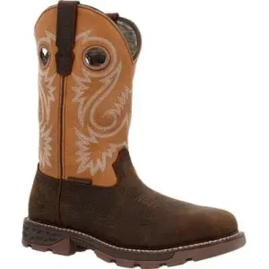 Georgia Men's Carbo Tec FLX 11" Alloy Toe Waterproof Western Work Boot- Brown- GB00672