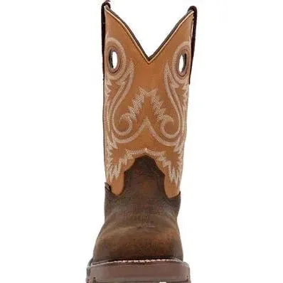 Georgia Men's Carbo Tec FLX 11" Alloy Toe Waterproof Western Work Boot- Brown- GB00672