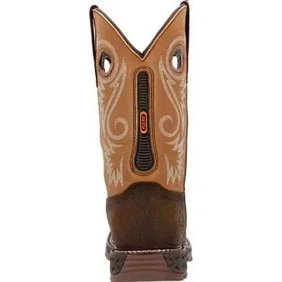 Georgia Men's Carbo Tec FLX 11" Alloy Toe Waterproof Western Work Boot- Brown- GB00672