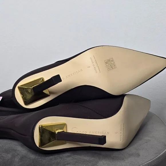 Good American Neoprene Kickstand Heel Bootie