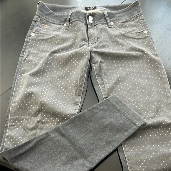Gray Polka Dot Jeans