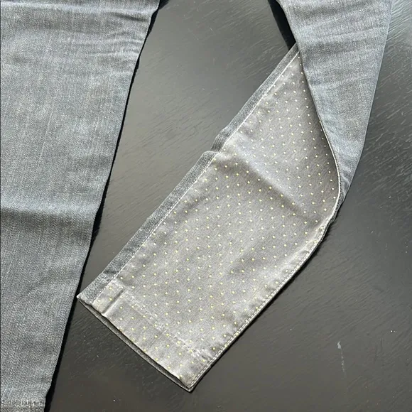 Gray Polka Dot Jeans