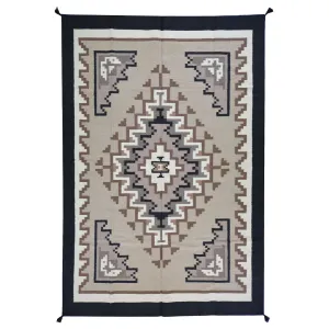 Hand-Woven Navajo Style Southwestern Design FlatWeave Rug (Size 6.0 X 9.0) Cwral-6960
