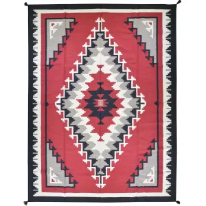 Hand-Woven Southwestern Design Handmade Wool Rug (Size 9.0 X 12.0) Cwral-7140