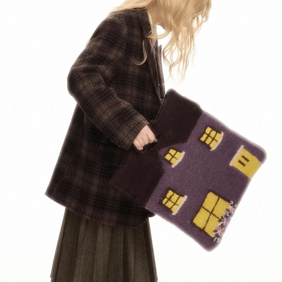 Handmade Cottage Knitted Tote Bag