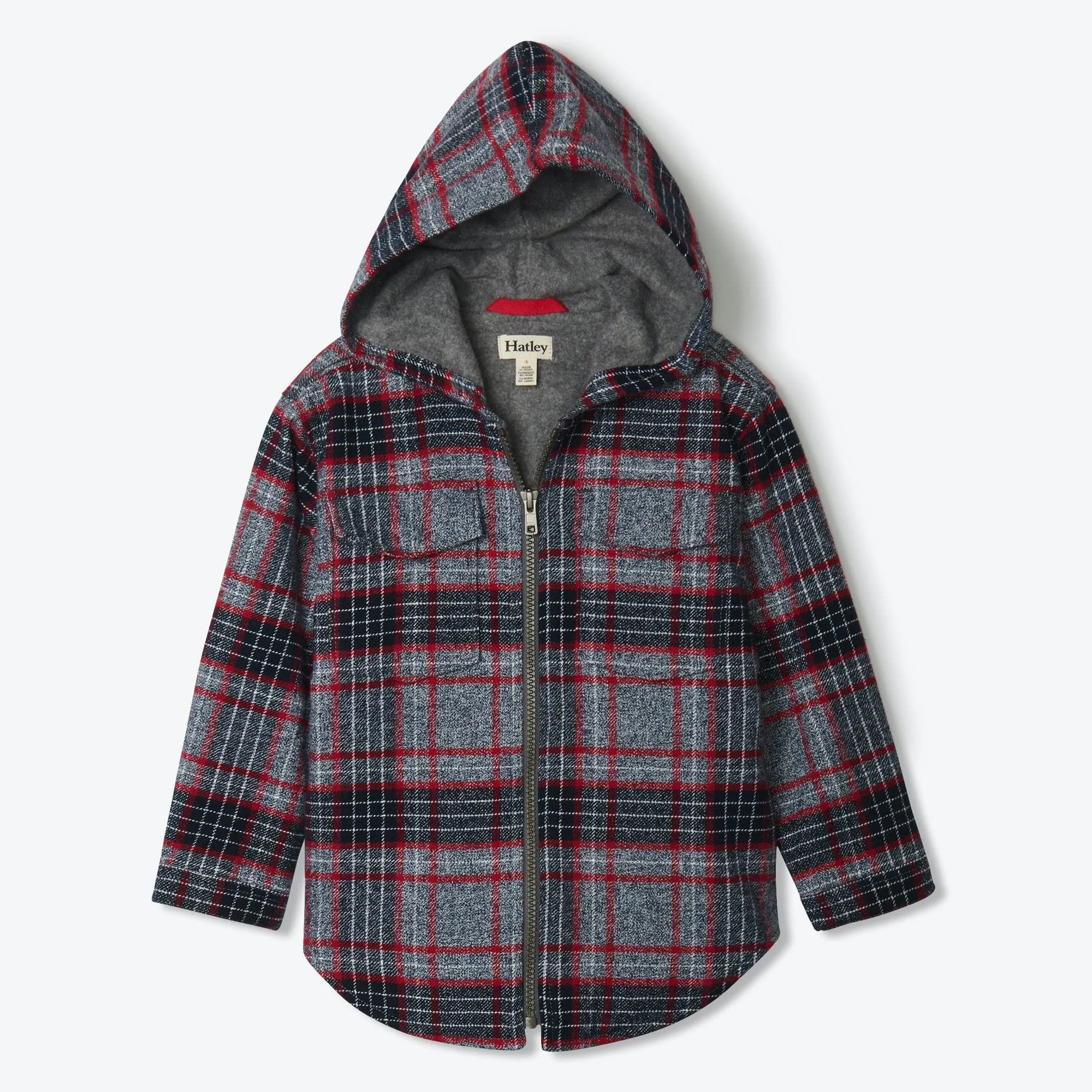 Hatley Plaid Woven Hoodie