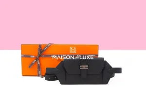 Hermes Elan Pocket 24 Belt Bag Black