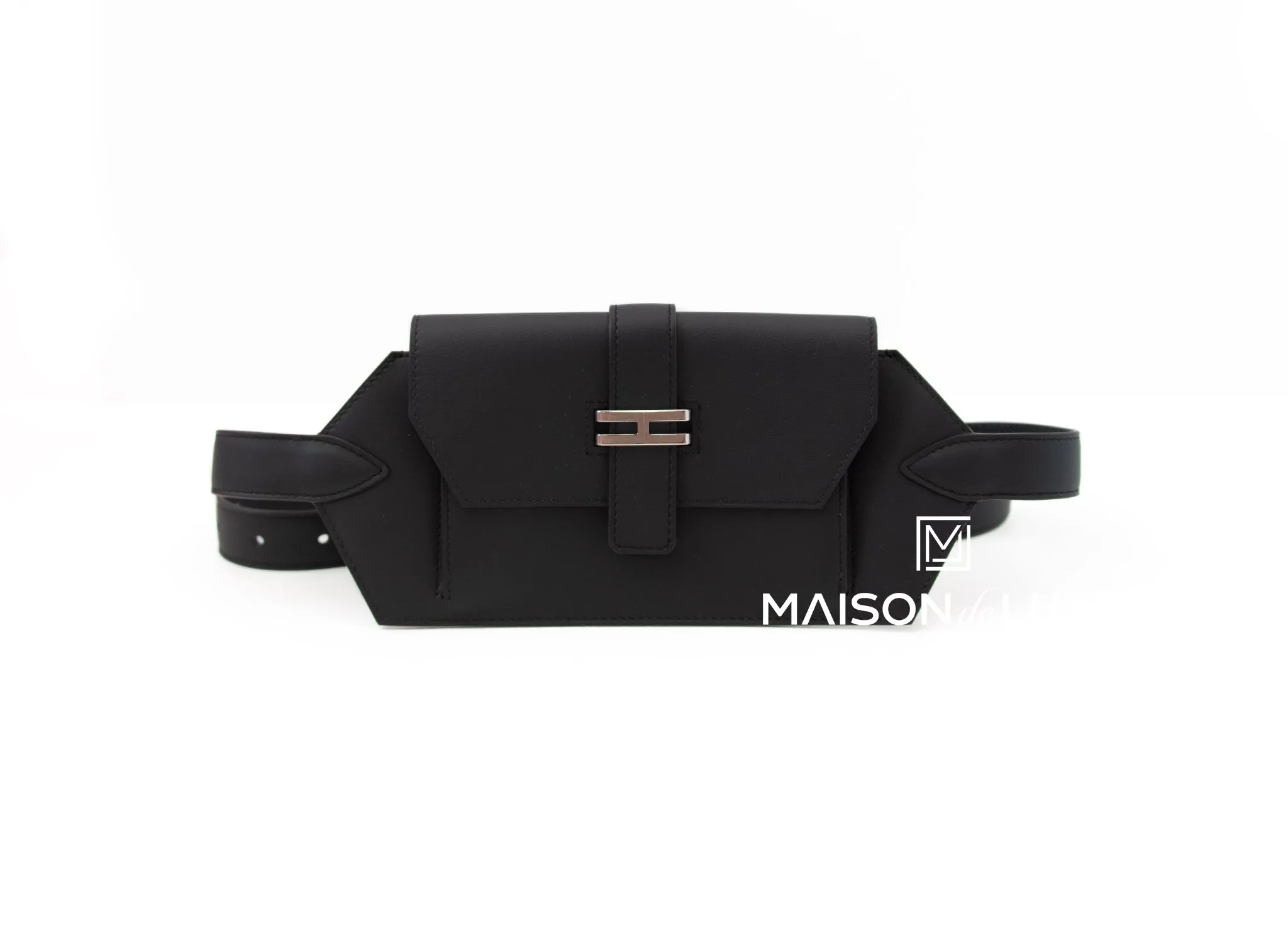 Hermes Elan Pocket 24 Belt Bag Black