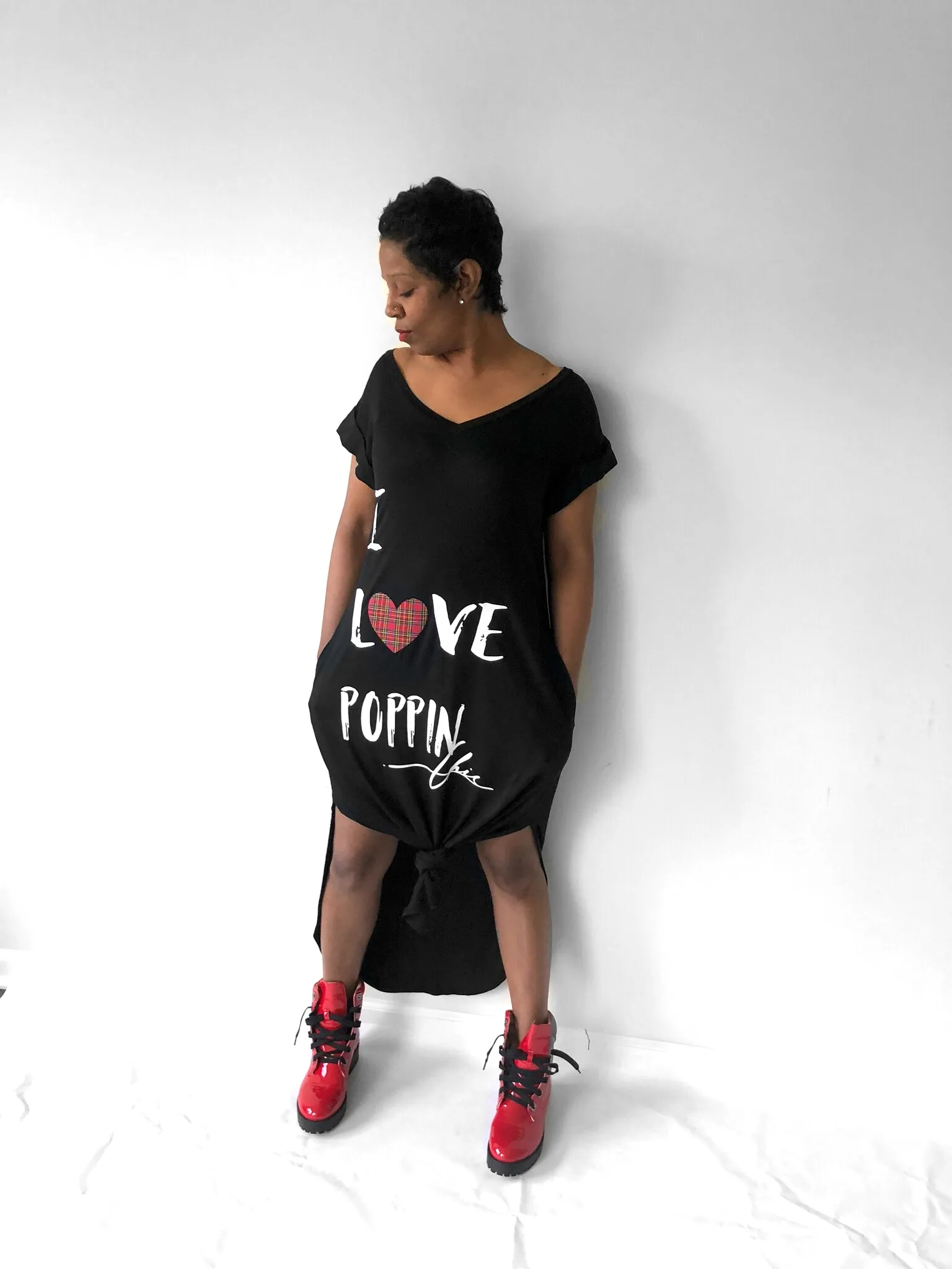 I LOVE POPPIN Chic T-shirt Maxi