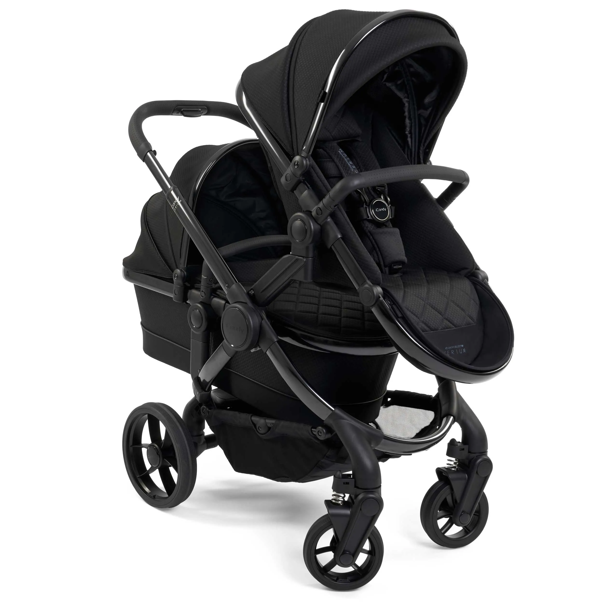 iCandy Peach 7 Cerium Double Cybex Travel System in Black