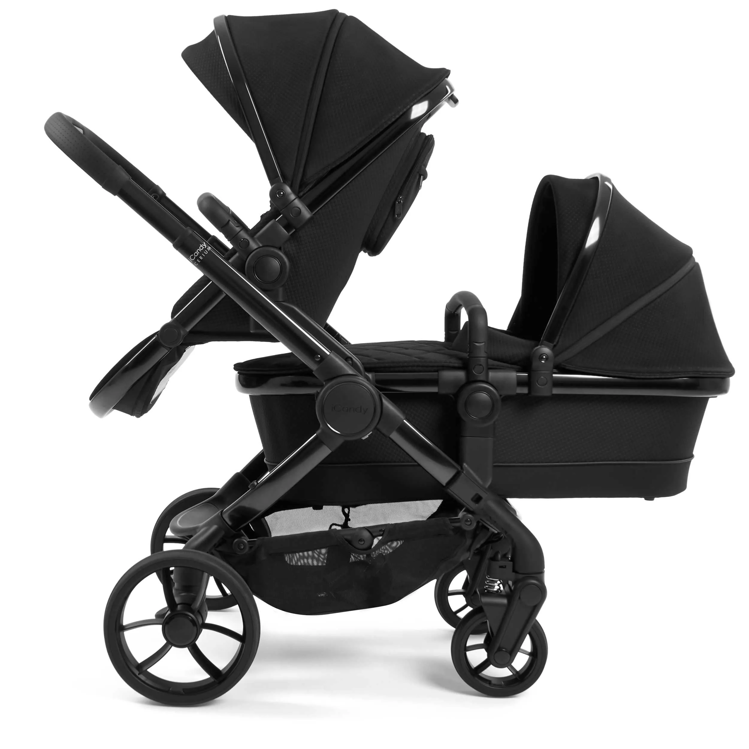 iCandy Peach 7 Cerium Double Cybex Travel System in Black