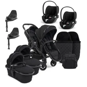 iCandy Peach 7 Cerium Twin Cybex Combo Bundle in Black