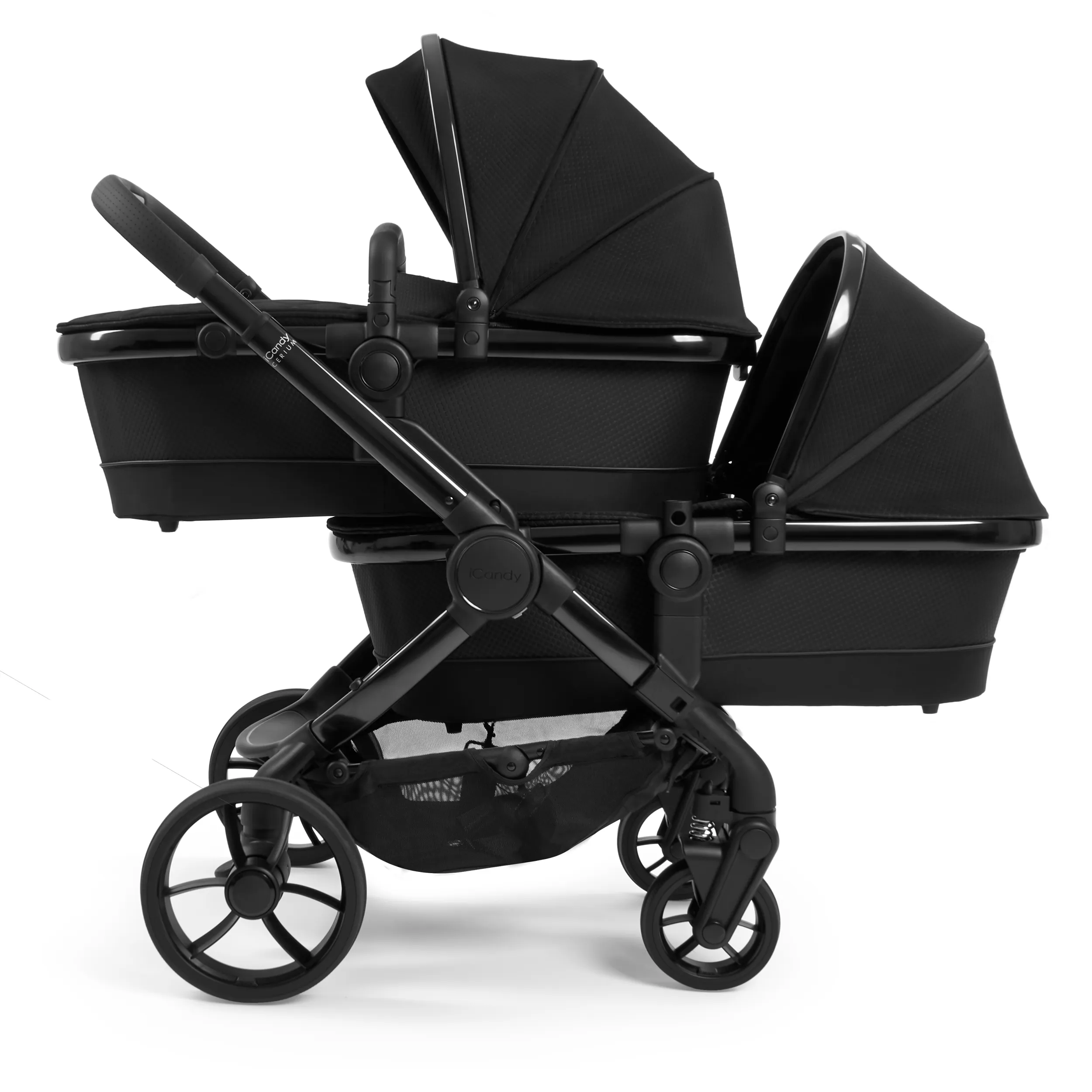 iCandy Peach 7 Cerium Twin Cybex Combo Bundle in Black
