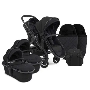 iCandy Peach 7 Cerium Twin Pushchair in Black