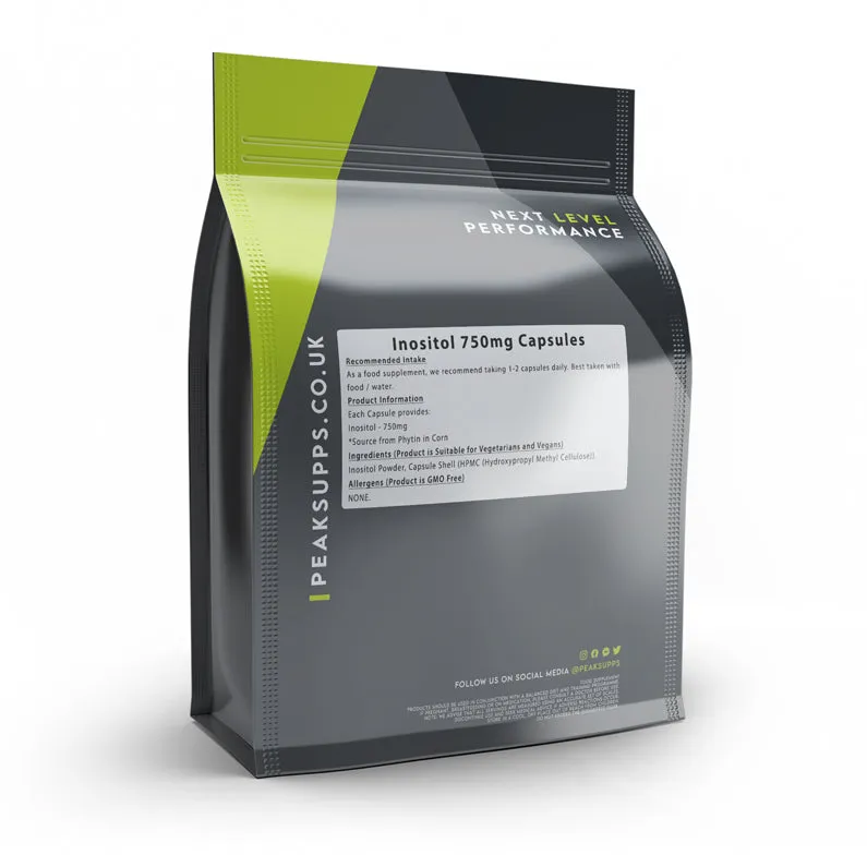 Inositol 750mg Capsules (Pure)