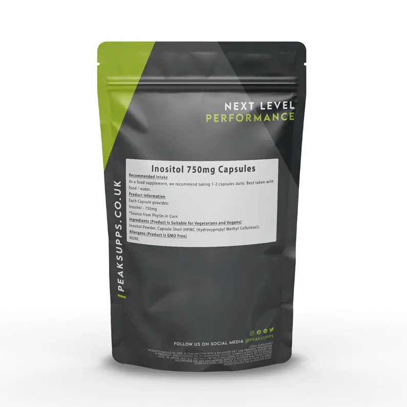 Inositol 750mg Capsules (Pure)