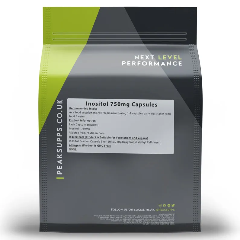 Inositol 750mg Capsules (Pure)