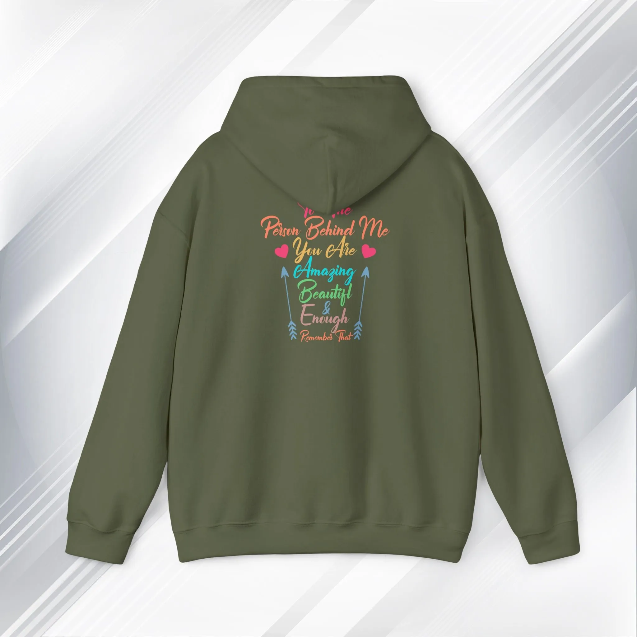 Inspirational Unisex Hoodie - 'You Are Enough' Motivational Sweatshirt for Self-Love & Positivity