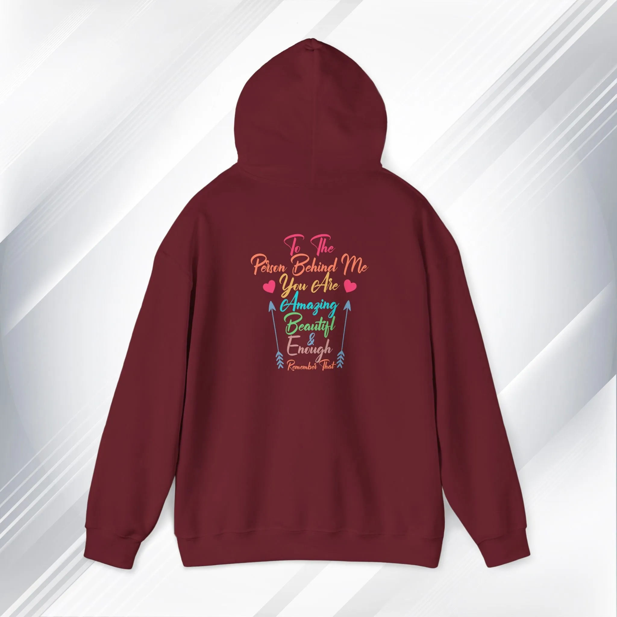 Inspirational Unisex Hoodie - 'You Are Enough' Motivational Sweatshirt for Self-Love & Positivity